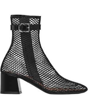 Alaïa Fishnet 55 Ankle Boots - Schwarz