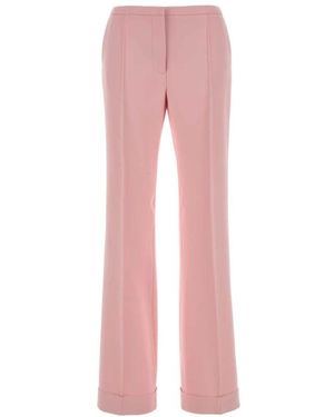 Alberta Ferretti Straight Trousers - Pink