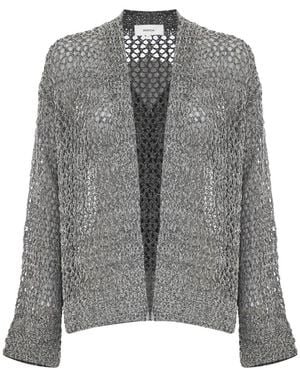 Kocca Gebreid Chunky Vest - Grijs