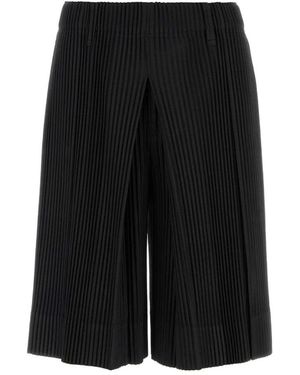 Issey Miyake Long Shorts - Black