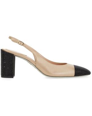 Rene Caovilla Schoenen ,Leer Pumps - Naturel