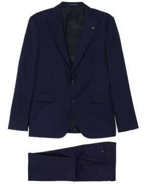 Tagliatore Single Breasted Suits - Blue