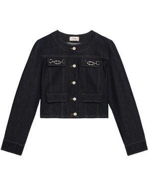 Oltre Denim Jackets - Nero