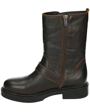Babouche Schoenen ,Bruin ,Leer Perla-52 332.10.034.39 - Zwart