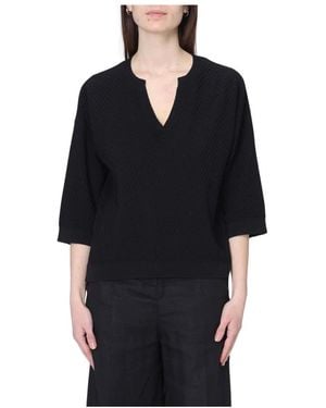 Kangra V-Neck Knitwear - Black