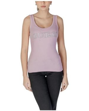 Guess Sleeveless Tops - Purple