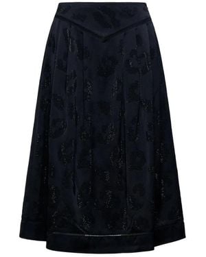 Silvian Heach Midi-Rock Mit Stickereien - Blau