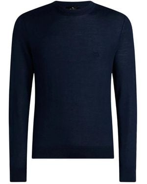 Etro Round-Neck Strickwaren - Blau