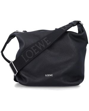 Loewe Small Cubi Crossbody Bag - Zwart