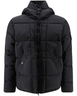 Stone Island Down Jackets - Negro