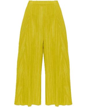 Issey Miyake Cropped Trousers - Giallo
