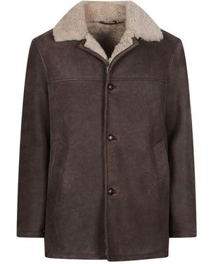 Stewart Faux Fur & Shearling Jackets - Marrón