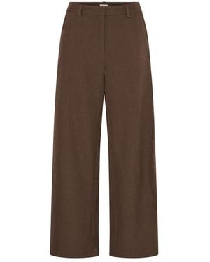 Ichi Broeken ,Bruin ,Leer Broek