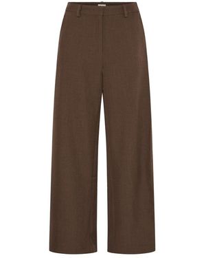 Ichi Broeken ,Bruin ,Leer Broek