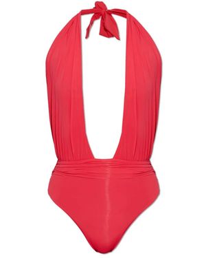 Balmain Badpak Uit Één Stuk - Rood