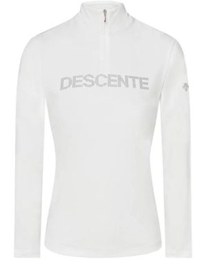 Descente Long Sleeve Tops - Blanc