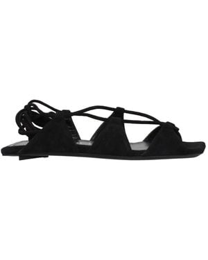 The Attico Flat Sandals - Zwart