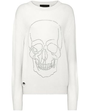 Philipp Plein Cashmere Knitwear - Blanco