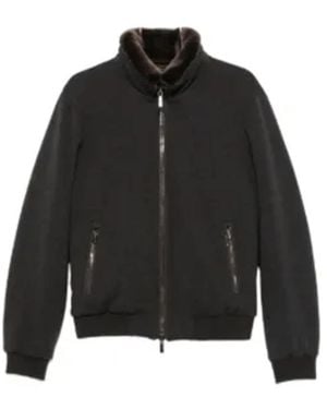 Moorer Jassen ,Bruin ,Wol Bellati-Mrw Jacket - Zwart