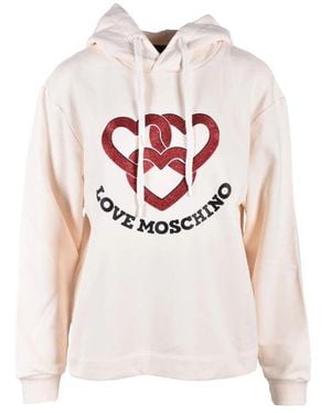 Love Moschino Baumwoll-Sweatshirt - Weiß