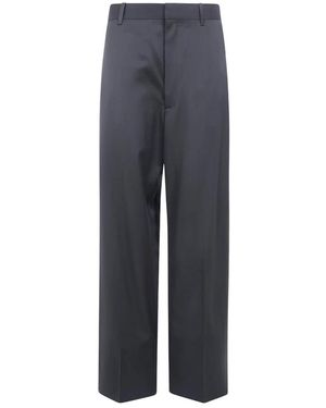 Phoebe Philo Pressed Drop Hosen - Blau