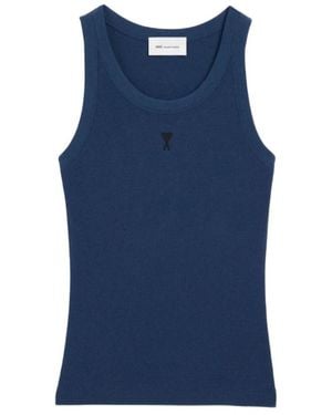 Ami Paris Sleeveless Tops - Bleu
