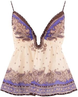 Zimmermann Sleeveless Tops - Violet