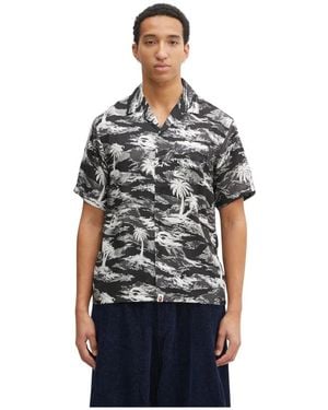A Bathing Ape Short Sleeve Shirts - Gris