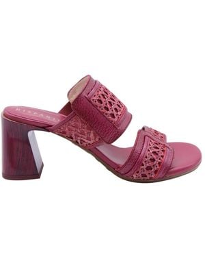 Hispanitas Heeled Mules - Purple