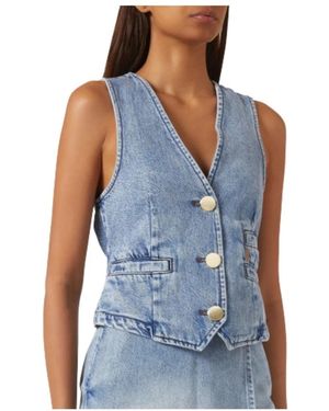 ARMANI EXCHANGE Waistcoats - Blue