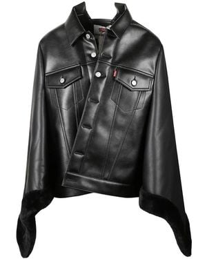 Junya Watanabe Leather Jackets - Negro