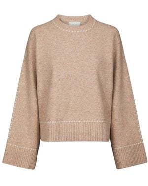 Neo Noir Round-Neck Knitwear - Neutre