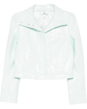Courreges Jassen ,Groen ,Katoen Reedition Vinyl Jas - Wit