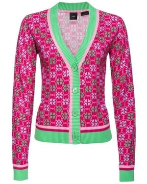 Pinko Cardigan College Monogram - Roze