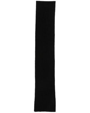 Dries Van Noten Ribbed Knit Rectangle Scarf - Zwart