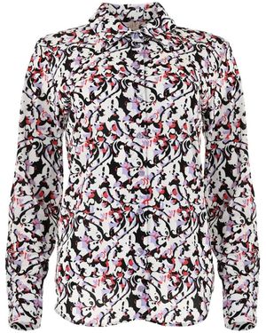 Maicazz Kleurrijke Mozaïekblouse - Wit