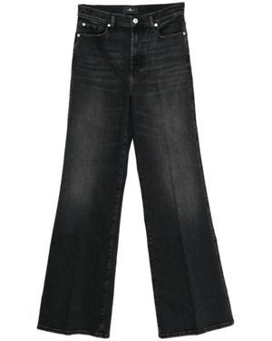 7 For All Mankind Wide Jeans - Black