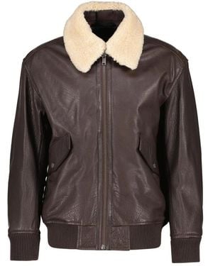 BOSS Jopeak Lederjacke - Braun
