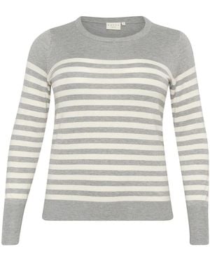Kaffe Round-Neck Knitwear - Grey