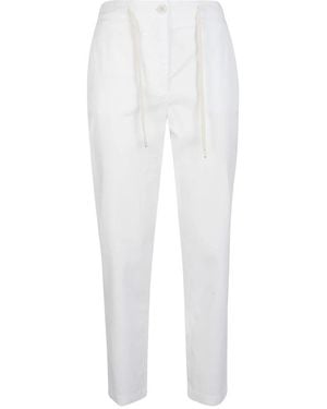 Eleventy Slim-Fit Pants - White
