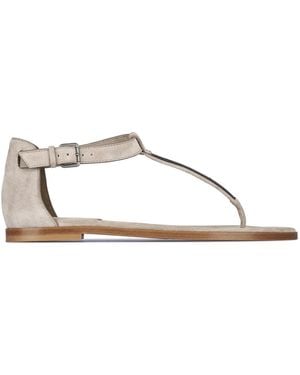 Brunello Cucinelli Flat Sandals - Metallic