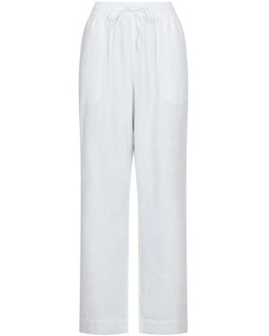 Neo Noir Straight Trousers - White