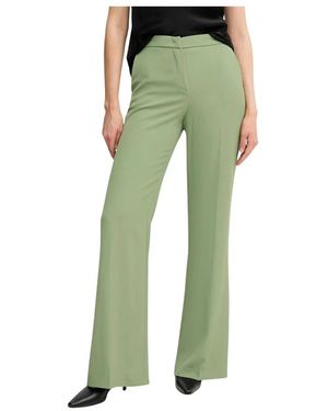 Sandro Ferrone Broeken ,Groen ,Polyester Wijde Broek