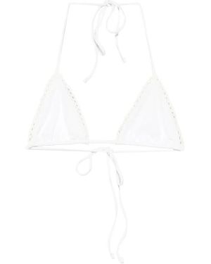 Frankie's Bikinis Driehoekige Bikinitop - Wit