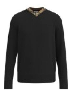 Burberry V-Neck Knitwear - Nero