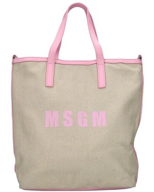 MSGM Tote Bags - Rosa