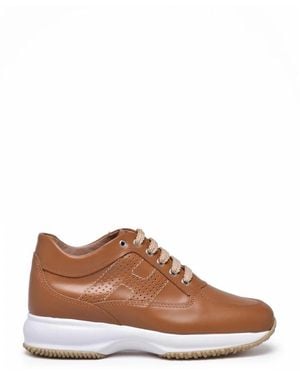 Hogan Schoenen ,Bruin ,Leer Interactive H Forata