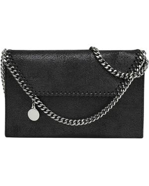 Stella McCartney Tassen ,Zwart ,Katoen Falabella Wallet-On-Chain Crossbody