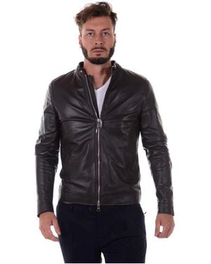 Daniele Alessandrini Leather Jackets - Blue