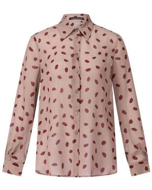 Luisa Cerano Lippenmuster Hemdbluse - Pink